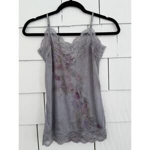 Vintage Xhilaration Womens Med Y2K Floral Lace Camisole Dainty Coquette Romantic